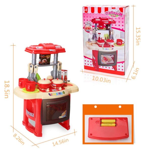 Toy Land  Interesting Pretend Play Kitchen Set Children's Home Cooking Tableware-Assorted Color