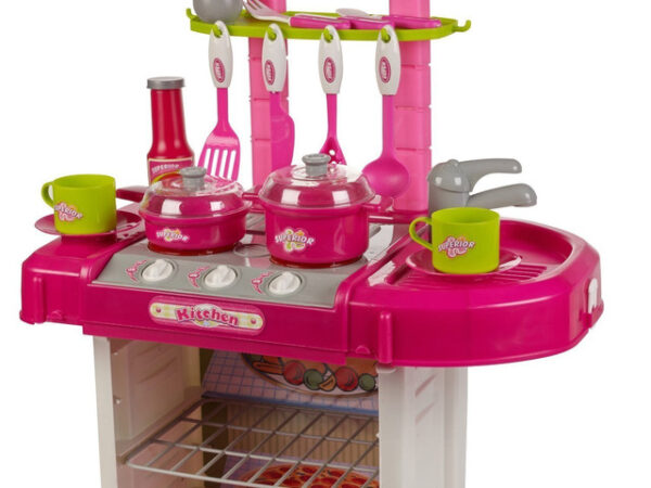 Toyland Pretend play Kitchen Set With Light and Sound Make a Real Feel,In Tow in one  having Suitcase and Baskect