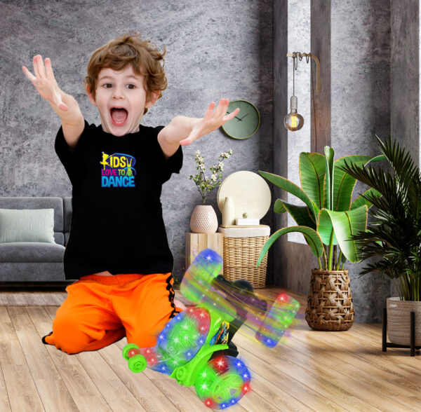 Remote Control Rechargeable Acrobatic 360 Degree Twisting Stunt Car with Music & Lights