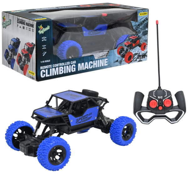 Rechargeable 1:18 Scale 2.4Ghz 4 Wheel Drive Rock Crawler Climbing RC Car for Kids