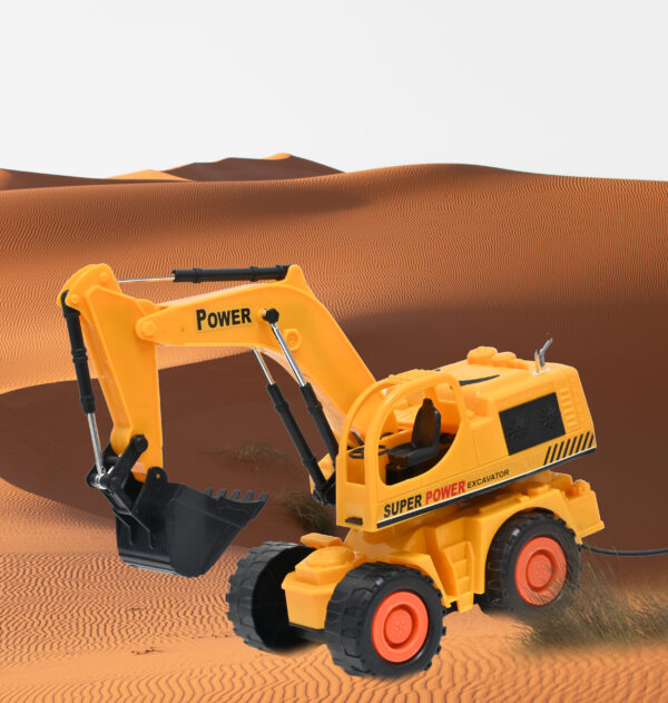 Battery Operated Wired Remote Control Excavator Super Power JCB Truck Toy for Kids