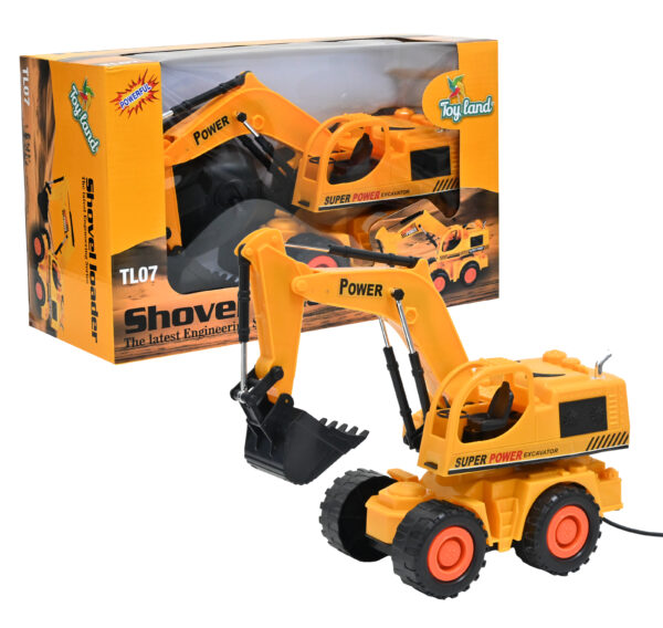 Battery Operated Wired Remote Control Excavator Super Power JCB Truck Toy for Kids