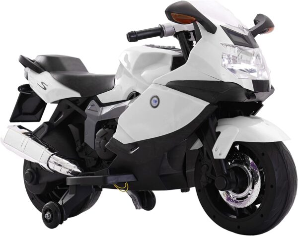 Toy Land BMW Official Licensed Electric Balanced Ride On Bike for Kids-BMW-K1300S-White