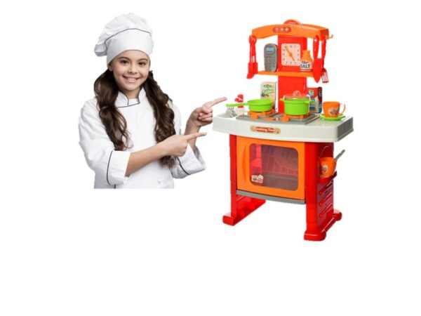 Toy Land Happy Chef Pretend play Kitchen set with Light and Music.