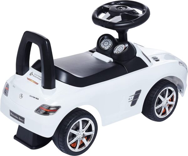 Toy Land Official Licensed Ride On Cars Mercedes Benz SLS AMG Push Car-White