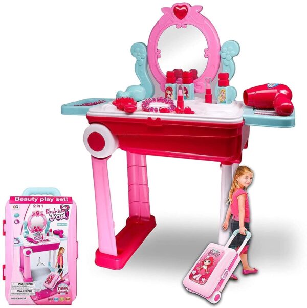 Toy Land Beauty Play Set 2 in 1 Pretend Play set For Girls.