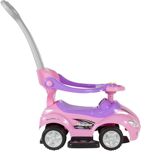 Toy Land 3 in 1 Multifunction Ride on Push Car for Kids-Pink